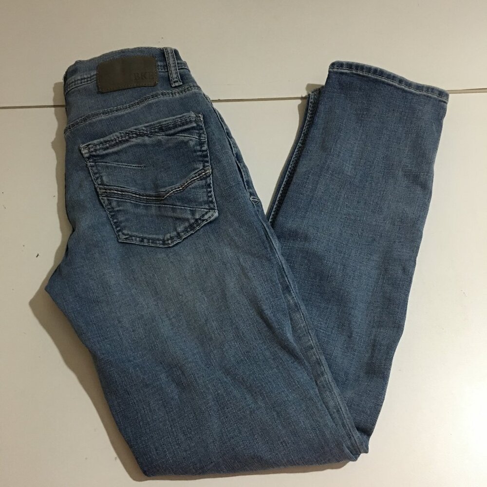 BKE Alec Mens Straight Jeans Size 28x30 Light Wash